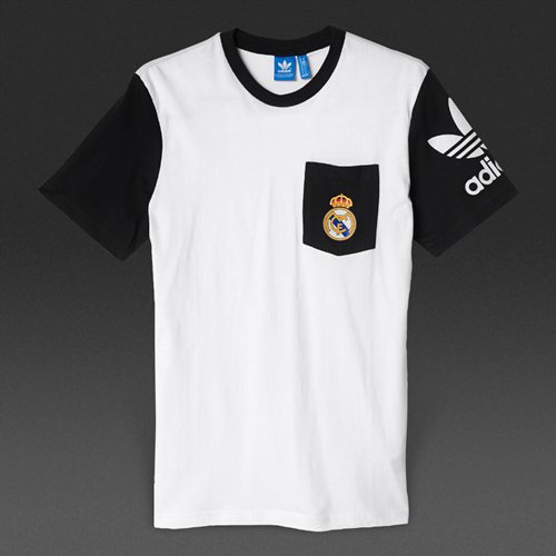 Adidas Originals Real Madrid Pocket Tee White / Black for Men